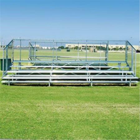SPORT SUPPLY GROUP 21 Ft. 4 Row Standard Bleachers With Chain Link Fencing NB0421